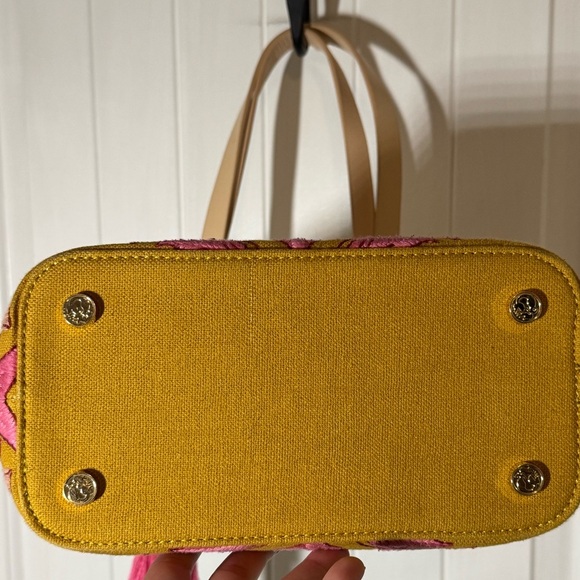 Spartina 449 Embroidered Fringe Pom Pom Tote - Picture 8 of 16